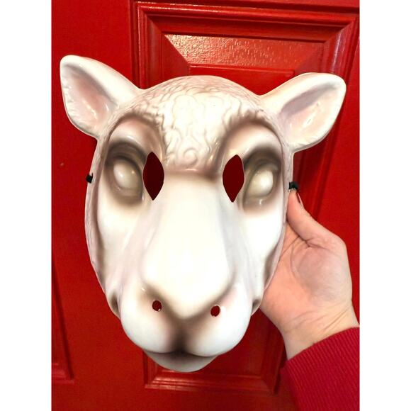 Rare Halloween Cosplay Costume Mask You're Next Your Next Horror Movie Sheep - Picture 1 of 3